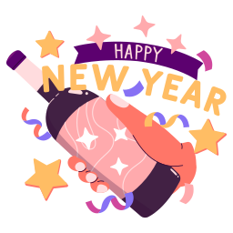 feliz año nuevo sticker