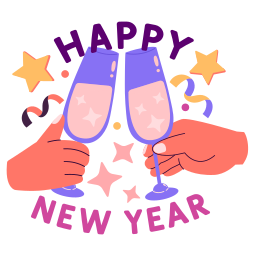 feliz año nuevo sticker