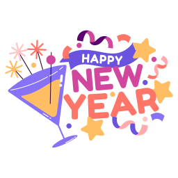 feliz año nuevo sticker