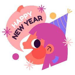 feliz año nuevo sticker