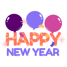 feliz año nuevo sticker