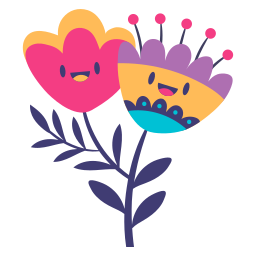 Flower sticker
