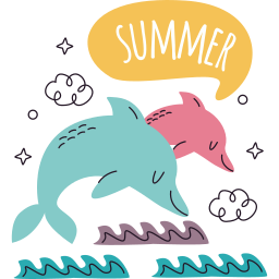 delfín sticker