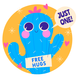 abrazos gratis sticker