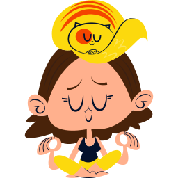 meditación sticker