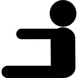 person sitting silhouette profile