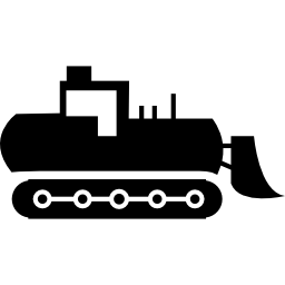 Excavator side view - Free transport icons