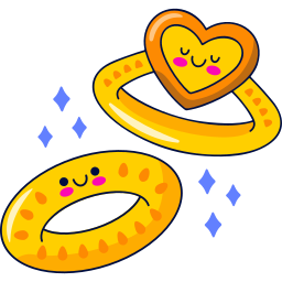 anillos de boda sticker