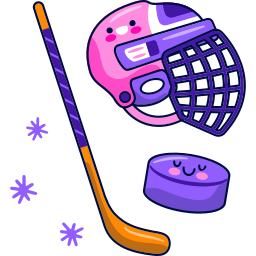Ice Hockey Sticks Sticker