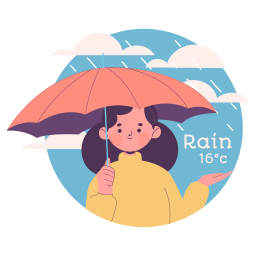 lloviendo sticker