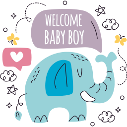 Its a boy Stickers - Free kid and baby Stickers