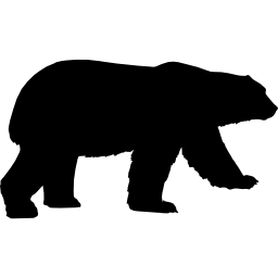 Bear black shape - Free animals icons