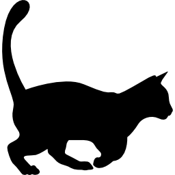 Domestic cat shape - Free animals icons