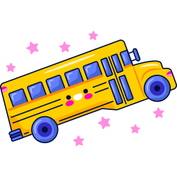 autobús escolar sticker