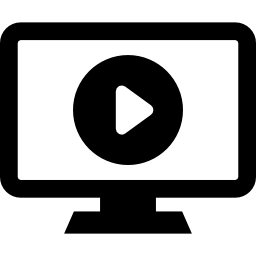 Movie on monitor screen - Free computer icons