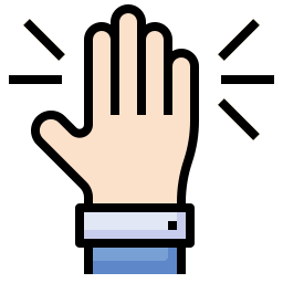 Raise hand - Free hands and gestures icons