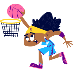 jugador de baloncesto sticker