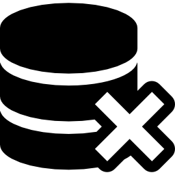 Delete database - Free interface icons