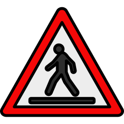 Access forbidden road sign icon, cartoon style 14318791 Vector Art