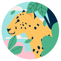 leopardo sticker