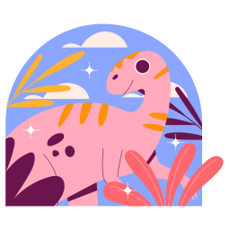 gallimimus sticker