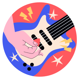 guitarra electrica sticker