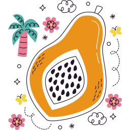 papaya sticker