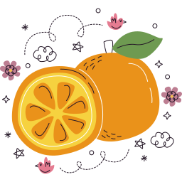 naranja sticker