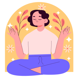 meditación sticker