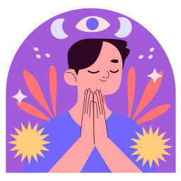 meditación sticker