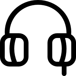 Headphones audio symbol - Free interface icons