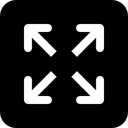 Expand button black square interface symbol - Free arrows icons