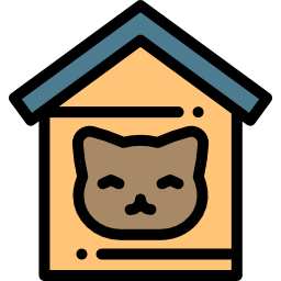 Cat Detailed Rounded Lineal color icon