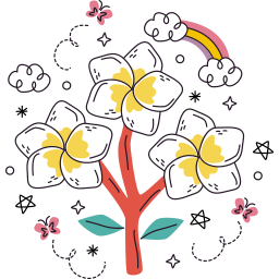 Flower Sticker PNG Transparent Images Free Download, Vector Files