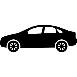 Sedan car model - Free transport icons