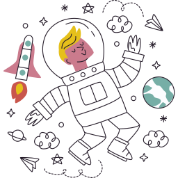 astronauta sticker