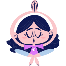 meditación sticker