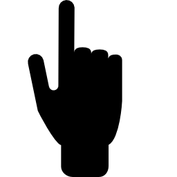 Forefinger pointing up - Free gestures icons