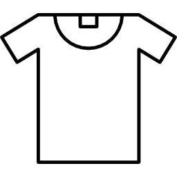 T shirt outline - Free fashion icons