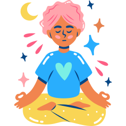 meditación sticker