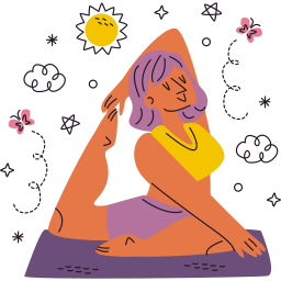 Yoga Stickers - Free wellness Stickers