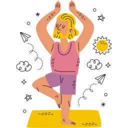 Yoga Stickers - Free wellness Stickers