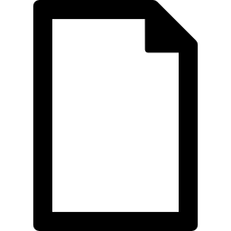 File outlined blank paper sheet - Free interface icons