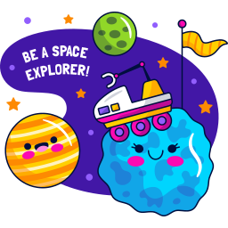 espacio sticker