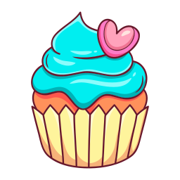 Cupcake Stickers - Free food and restaurant Stickers