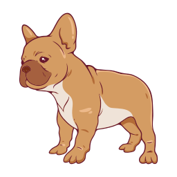 bulldog francés sticker