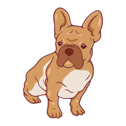 bulldog francés sticker