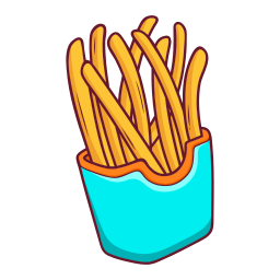 papas fritas sticker