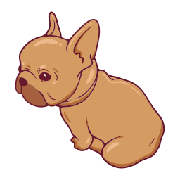 bulldog francés sticker