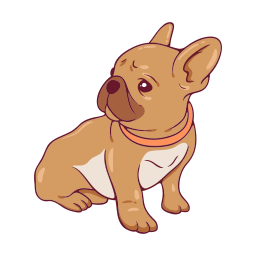 bulldog francés sticker